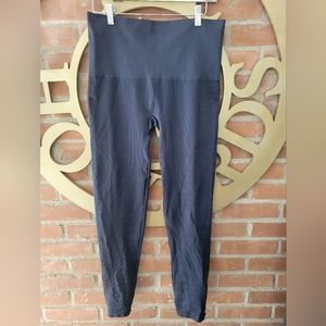 Spanx Ankle Zip Seamless Leggings Navy Blue Size 2X